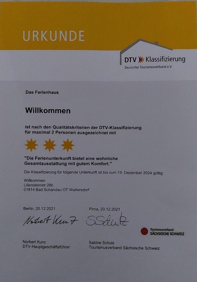 Ferienhaus Willkommen Bad Schandau Buitenkant foto